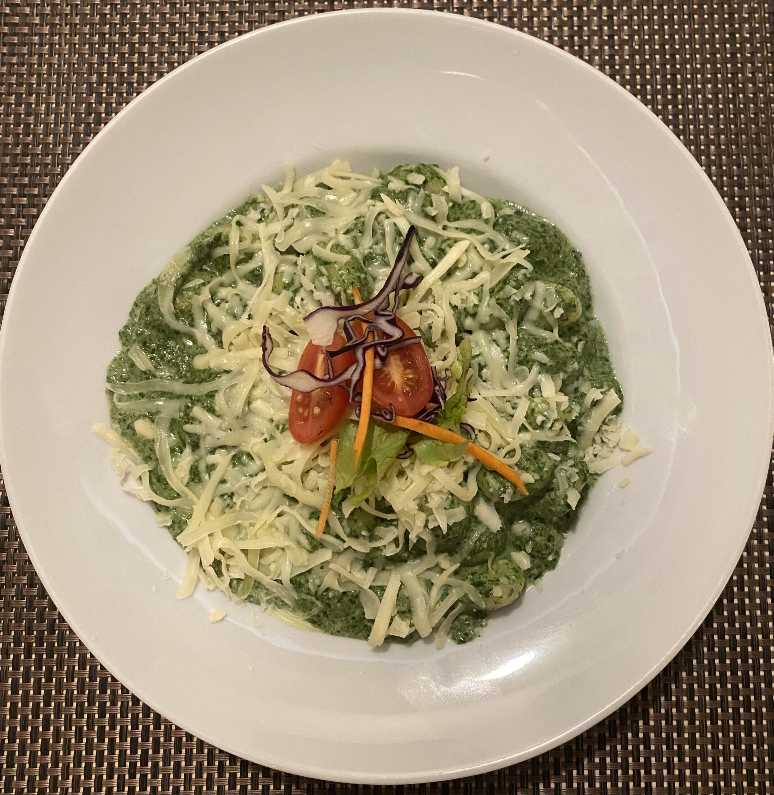 Spenótos-tejszínes Gnocchi
