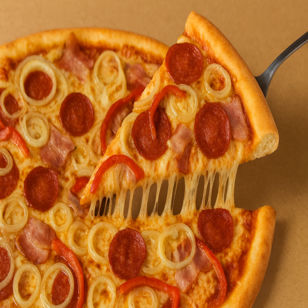 28. Magyaros Premium pizza perem nélkül-26cm